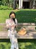 White Tower Women's Elegant Fairy Style Lace Dress - Summer/Autumn Korean Chic Long Dress