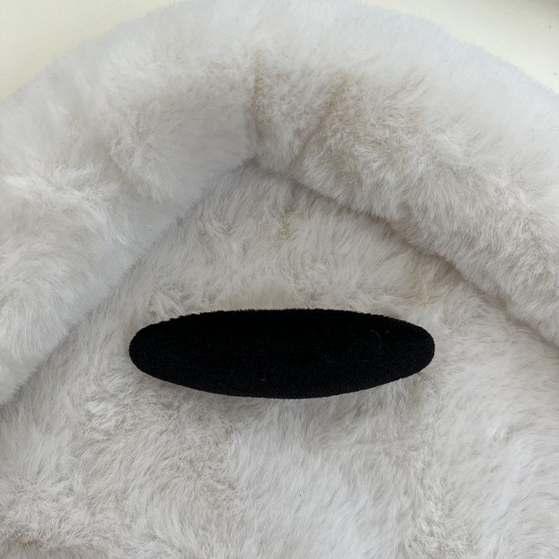 Французская бархатная овальная заколка для волос Простая заколка для челки Женские корейские аксессуары для волос Головной убор Боковая заколка Верхняя заколка для волос Аксессуары для волос