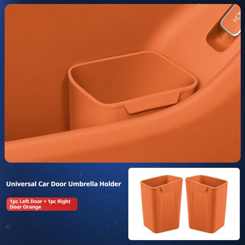 Seametal 1/S Car Door Silicone Trash Can Multifunctional Garbage Bin Umbrella Bucket Storage Box Car Interior Accessories