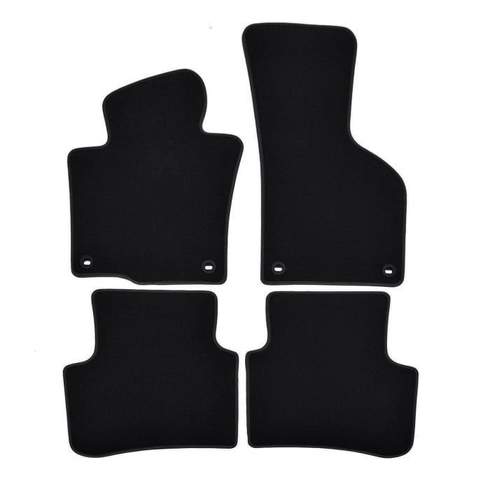 Tapis de sol - VW - Passat B6-B7-CC - 4 pièces - Antidérapant - Imperméable