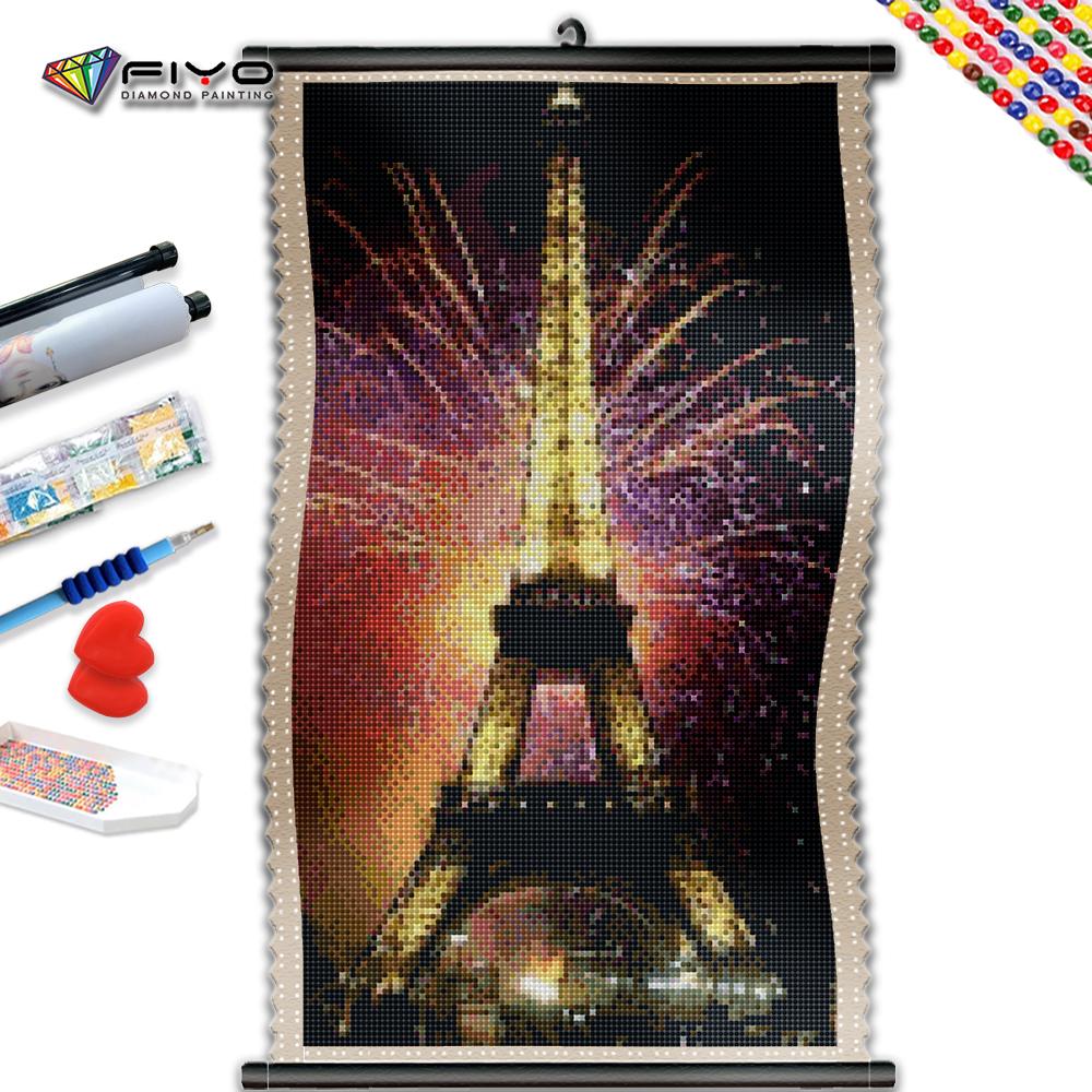 

5D DIY Рамка Алмазная картина Фейерверк Башня Мозаика Алмазная вышивка Мультфильм Пейзаж Стразы Настенные картины