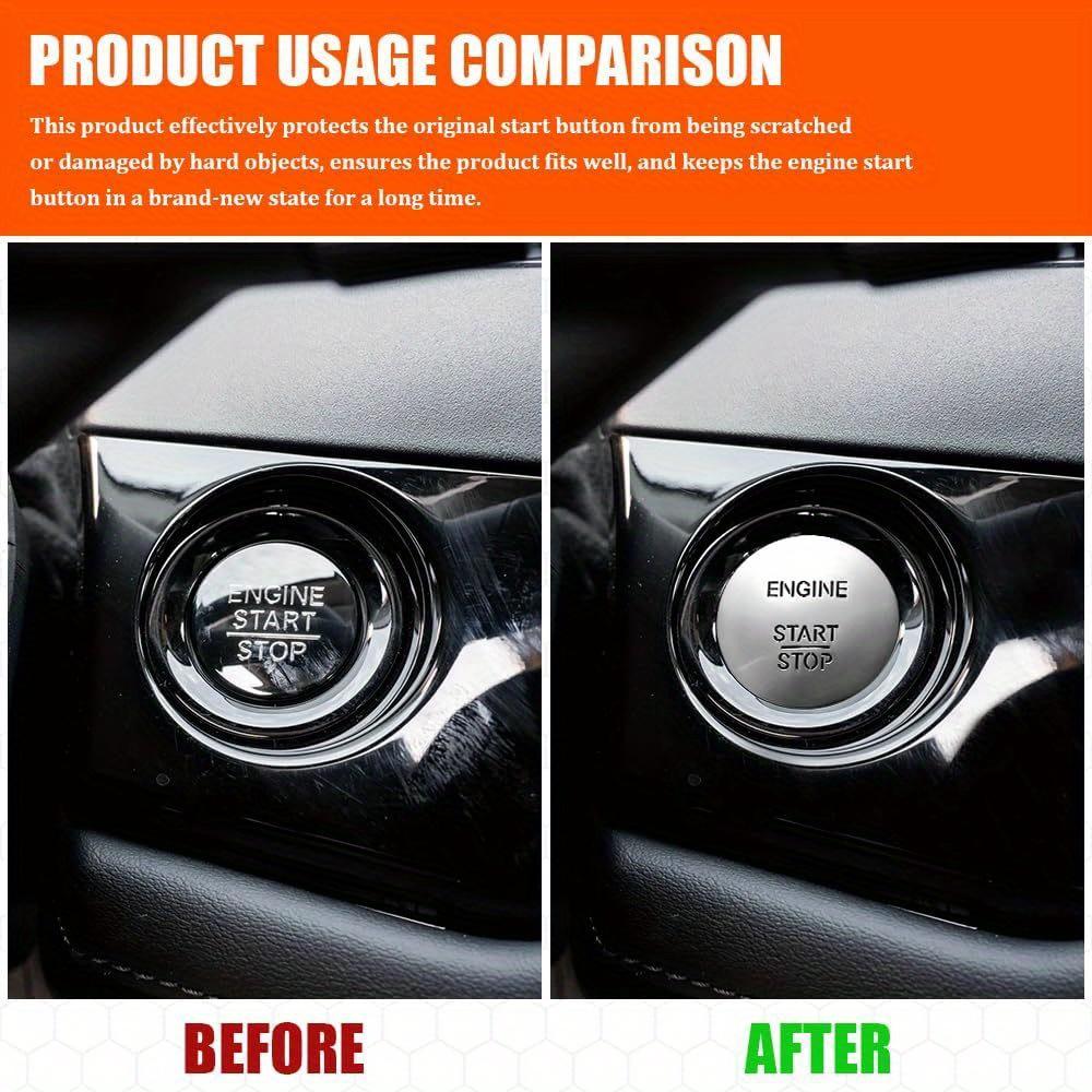 Engine Start Stop Button Switch, Automotive Replacement Push Button Switches, Start Stop Push Lgnition Keyless, Car Accessories