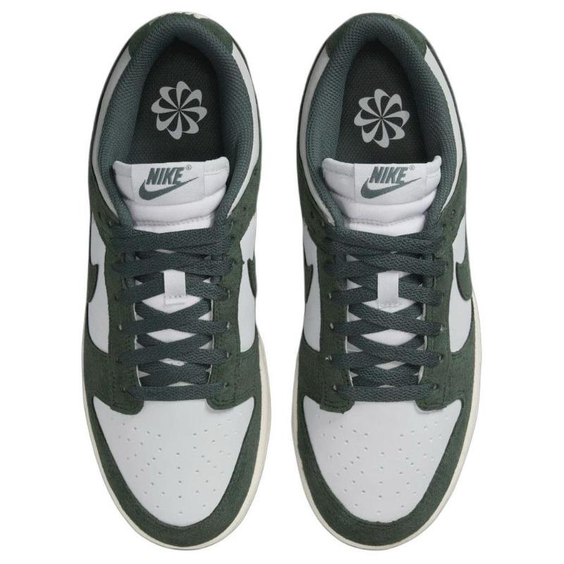 Nike Dunk Low Next Nature Green Suede Women Skate Shoes White Green HJ7673-002
