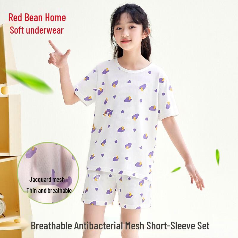 

Детская хлопковая пижама с коротким рукавом Hodohome 130/60