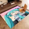 1pc Hatsune Miku Print Area Rug - Soft, Washable Non-Slip Indoor Mat, Living Room, Home Office Decorative Rug,Office Decorative