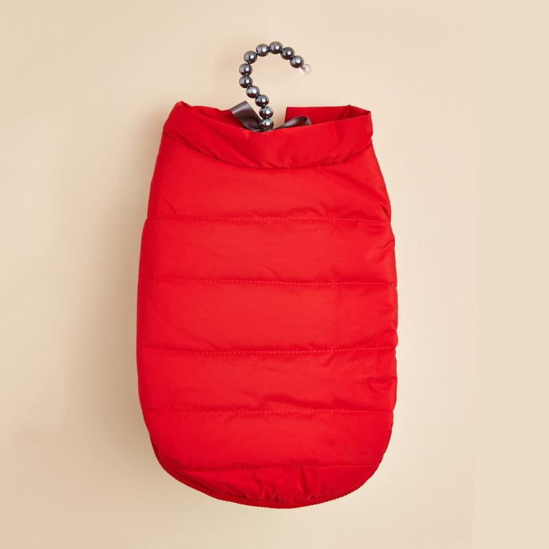Winter Pet Clothing Plush and Thick Cotton Jacket Small and Medium-sized Dog Cotton Jacket Warm and Waterproof Vest