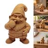 3D Printed Gnome Figurine, Nose Picking Cartoon Gnome Statue, DIY Coloring Painting Dwarf Sculpture for Home Office Desk Decor
