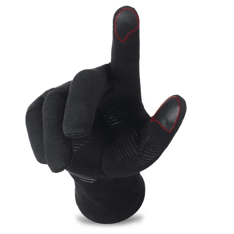 Autumn Winter Cold-proof Running Gloves Windproof Non-slip Keep Warm Touch Screen Outdoor Sports Cycling Gloves Men and Women