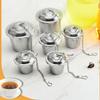 Fine Mesh Stainless Steel Tea Infuser Extended Chain Loose Tea Separation Basket  Spices