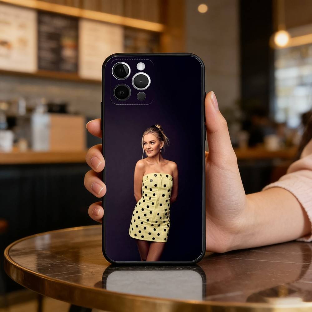 COOL K-Kelsea Ballerini Phone Case For iPhone 17,16,15,14,13,12,11 Plus,Pro Max,Soft Silicone Black Cover