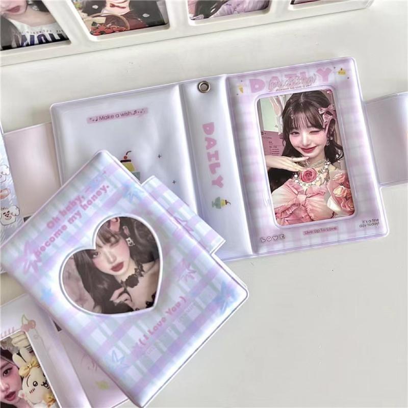 Photo Album For Photograph Gift Ins Cute Graffiti Photocard Holder Idol Collect Book 3 Inch Envelope Package