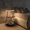 Wireless Charging Floor Lamp with Integrated Bedside Table - Creative Living Room and Bedroom Storage Solution