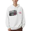 Fila Printed Loose Fit Hoodie Men Hoodies White F11M111219F-WT