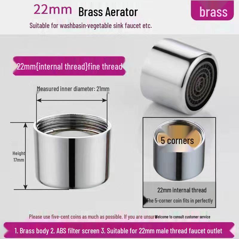 Copper Faucet Aerator Water-Saving Filter Nozzle