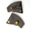 Hatchet Cover PU Leather Axe Sheath Waist Mounted Axe Head Cover with Button Clip Hatchet Sleeve Leather Axe Head Cover