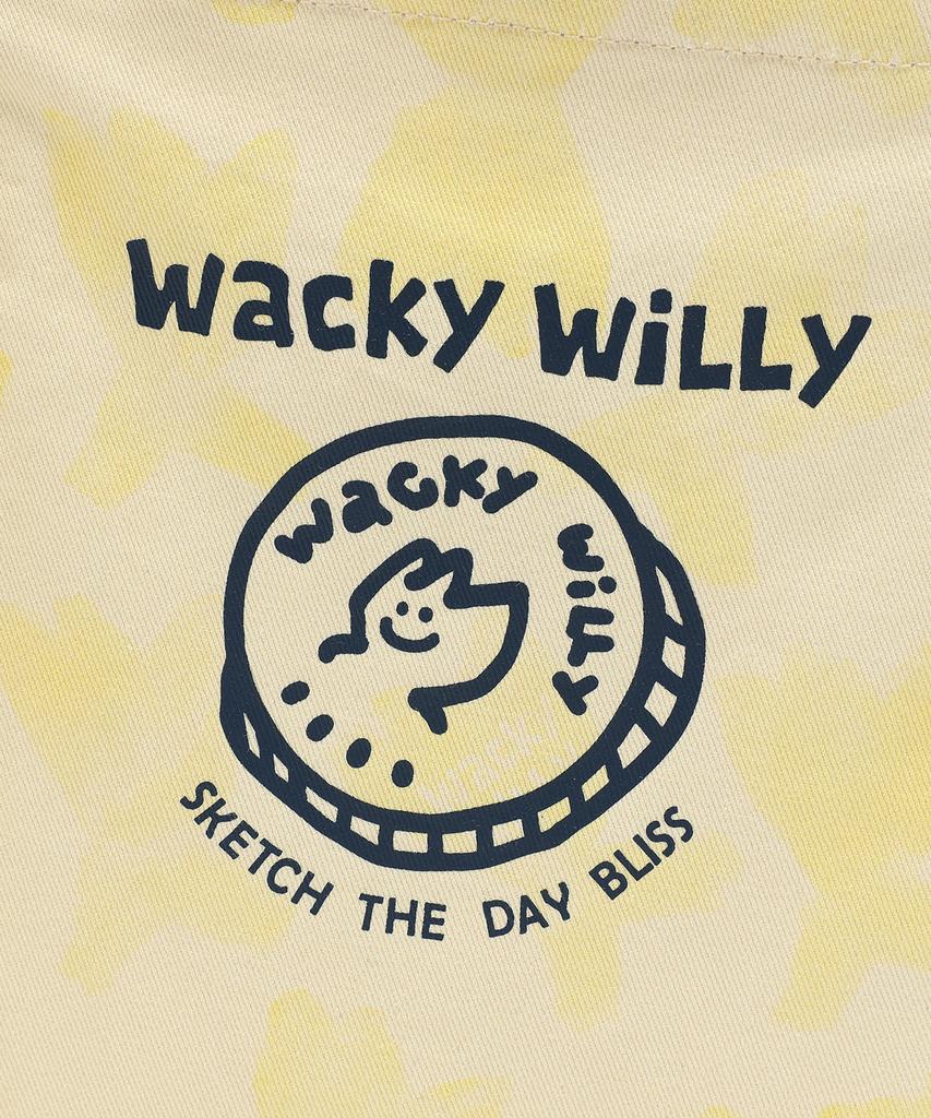 Wacky Willy Graphic Pattern Pouch Yellow
