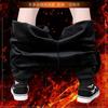 Fleece Pants Men's Autumn and Winter New Fleece Thickened Large Size Three-color Standard Zipper Sports Trousers