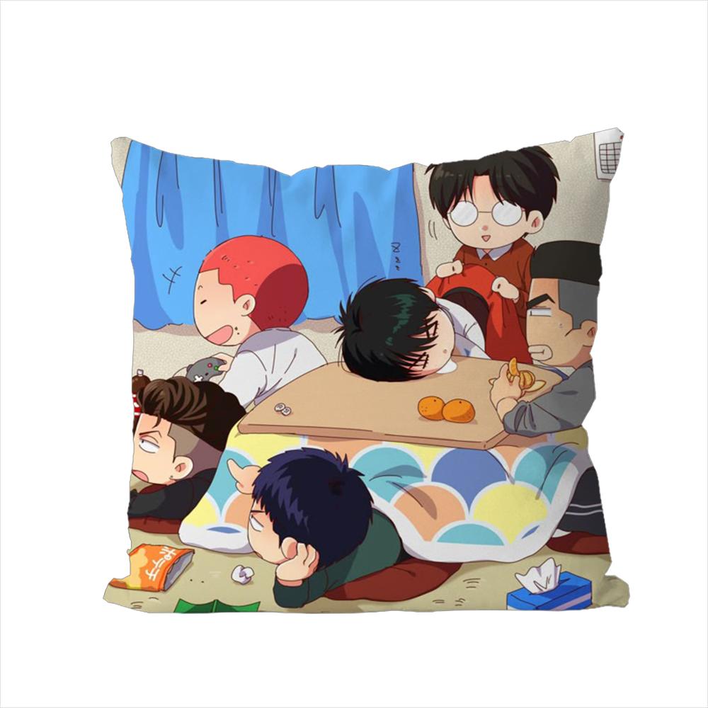 Anime SSlam Dunks Pillow Case For Car Sofa Decorative Home Doublesided Print Plush Square Throw Pillow Cushion Cover
