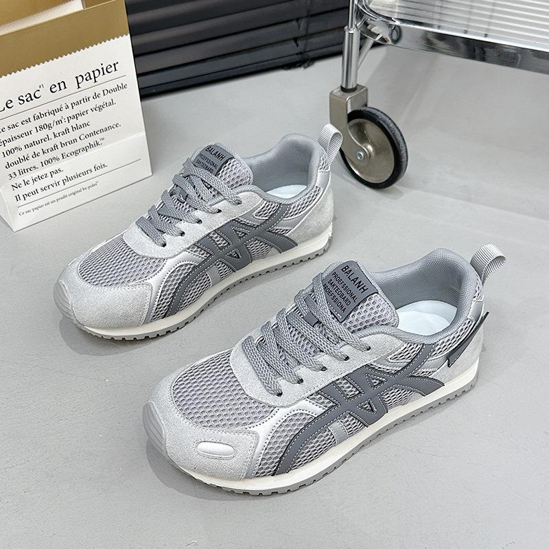 New leather breathable mesh platform women's summer and autumn versatile casual sports running shoes casual shoes