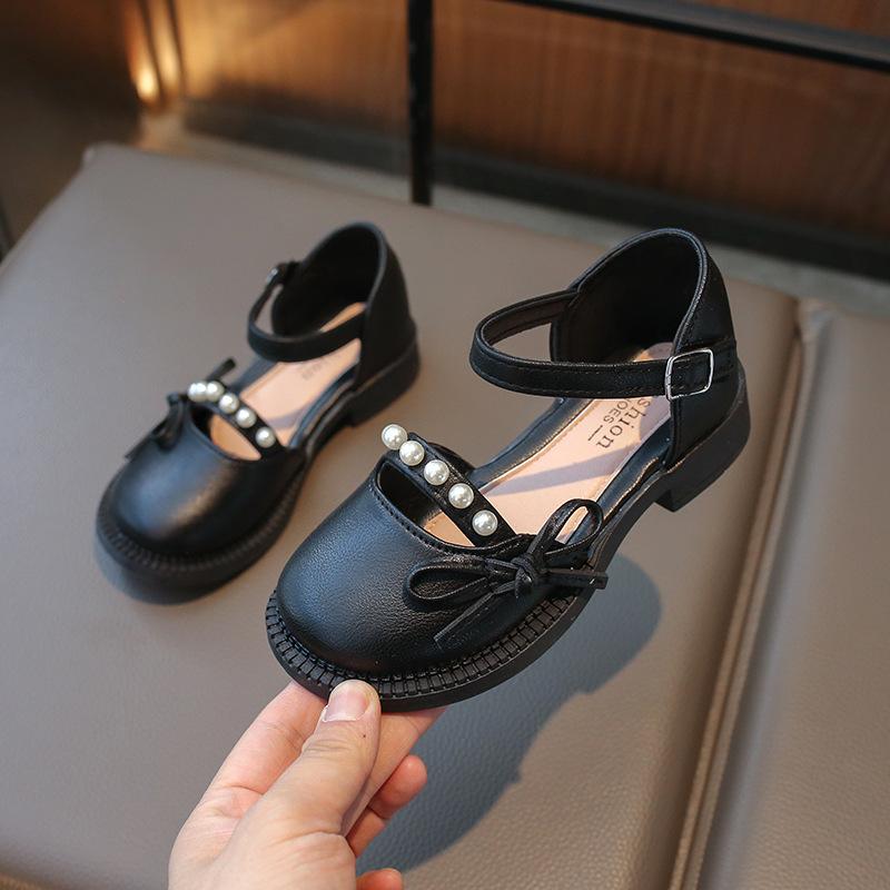 New Style Leather Shoes, Large Size, Girls' Breathable Shoes
