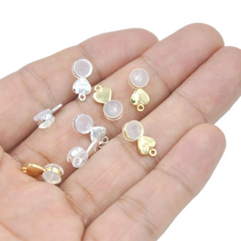 Set of 20 Earlobe Supports Stylish Adjustable Earring Lifter Ear Accessory Charm Easy To Use Silicone Earring Lifters