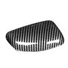 Car Gear Shift Knob Cover Trim Fit For Hyundai Elantra CN7 Tucson Santa Cruz -2024 Black Carbon Fiber Style ABS
