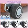 Mini Mount 81pcs Side Caster Wheels Silent Rubber Furniture Casters Directional Cartwheels For Trolley Drawer Kitchen Cabinets