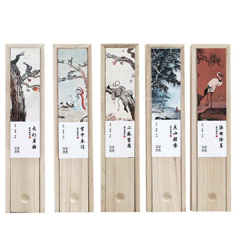 Natural Stick Incense Agarwood Sandalwood Goose Pear Ambergris Thuja Lying Incense Home Indoor Teahouse Purify Spirit Help Sleep