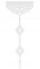 K19 Modern Curtain Lambrequin with Openwork Pendants OZDOB Window Decoration