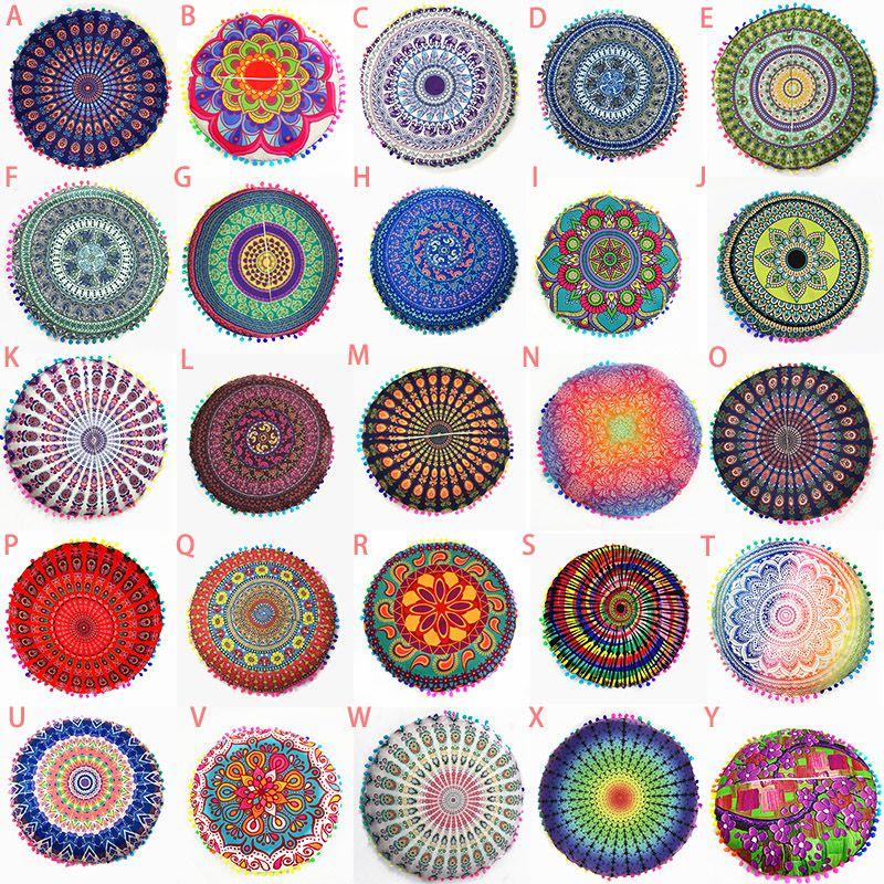 Premium Quality Mandala Round Cushion Cover For A Timeless Bohemian Look