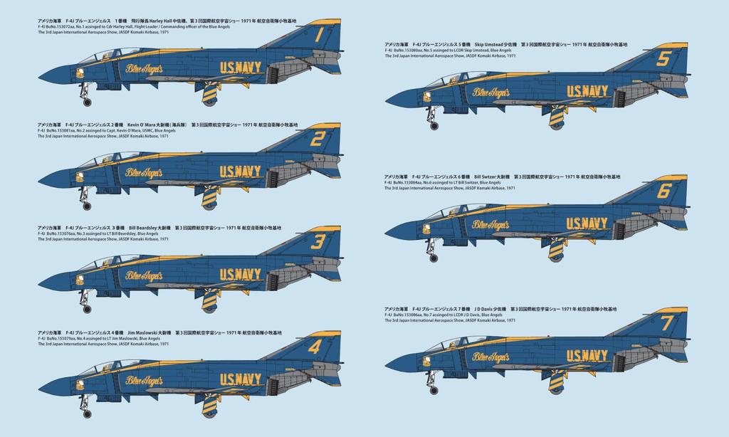 Fine Molds 1/72 Jet Aircraft Series American F-4J Blue Angels Plastic Model FX03 (Airplane)