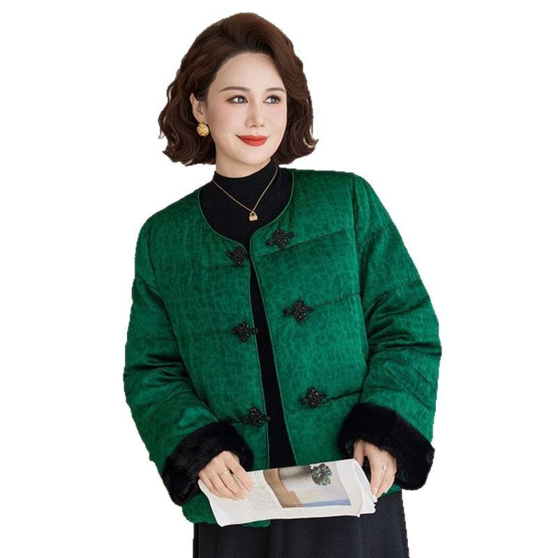 Type new mid-autumn and winter thickened down jacket medium women's winter short down jacket