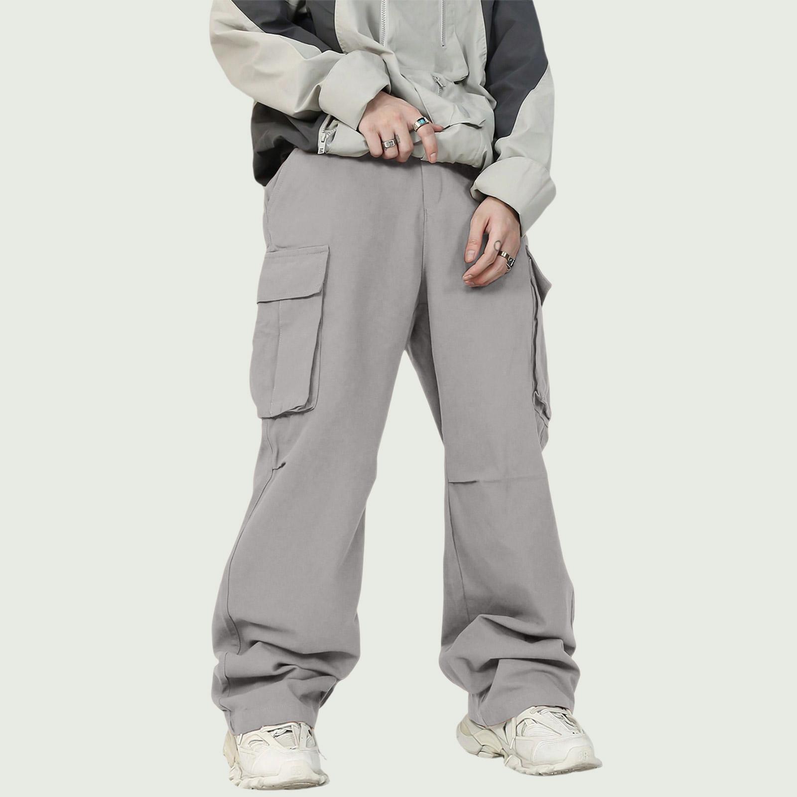 

Casual Sports Pants Men s Loose Leggings Long Panel Fitness Running Training Pants L