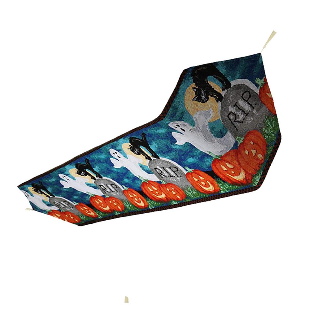 Table Runner Cotton and Linen for Halloween Decorations Home Dining Table 33x180cm