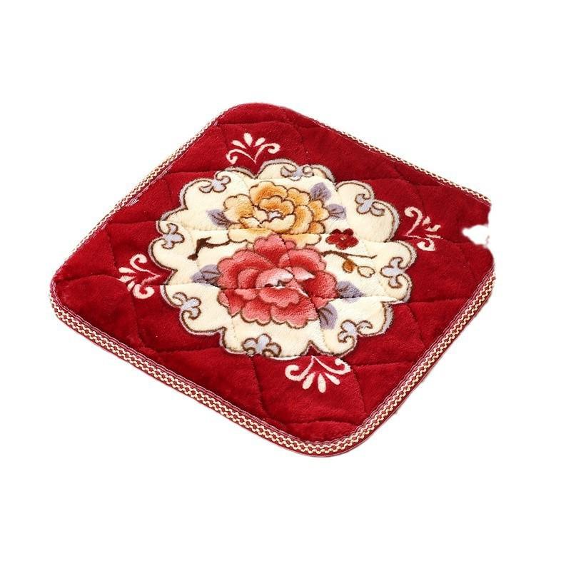 Cozy Flannel Plush Chair Pad: Winter Thickened & Enlarged Cushion for Office, Sofa, or Stool.