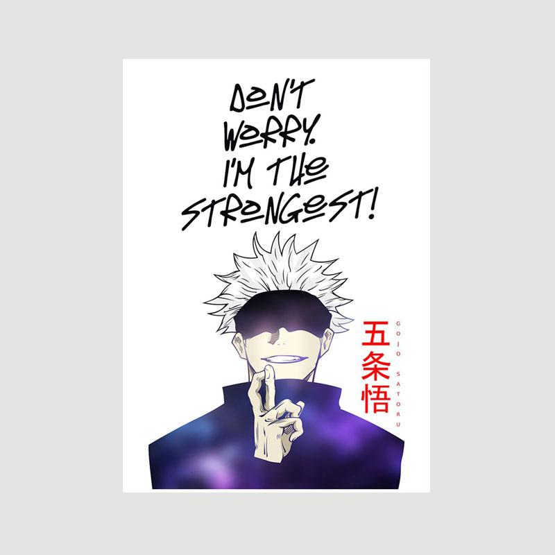Vintage Inspirational Quote Poster Anime Finger Luffy Deku Posters White Paper Text Art Pictures Home Decor Bar Decoration Painting Interior Mural