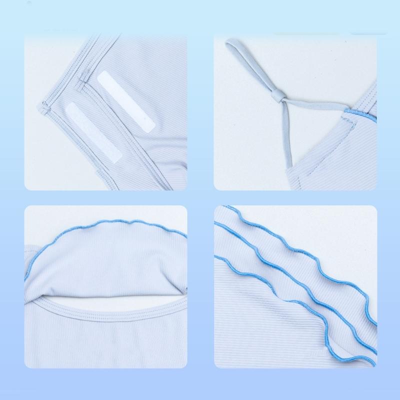 Ruffle Trim Face Cover for Women Sun Protections Half Face Mask with Neck Shielding for Outdoor Cycling Hiking Commuting