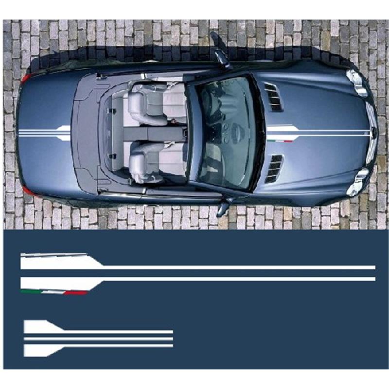 Universal Car Hood Decal Vinyl Stripe Stickers Black Car Head Decor Waterproof