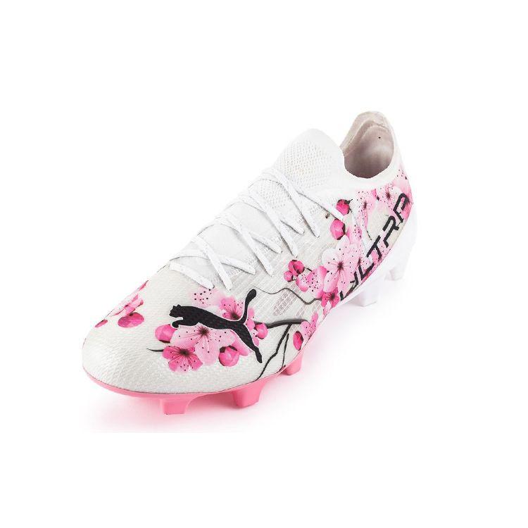 Puma Unisport X  1.4 Artificial Grass FG (Rubber Long Studs) Football Shoes Unisex Football Shoes Pink White 253482-01