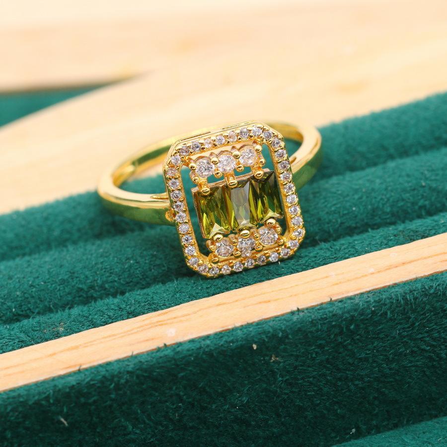 Europe and The United States Hot Anti Allergy Zircon Bracelet Necklace Earrings Gold Jewelry Set