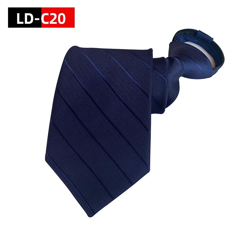 Men's 8cm Lazy Zipper Tie - Easy-Pull Formal Business Tie