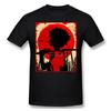 Hochwertiges Unisex Samurai Champloo Lustiges Anime Unisexga Schwarzes T-Shirt Samurai Sonnenuntergang Mugen Reine Baumwolle T-Shirts Harajuku Alltag