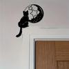 Funny Black Cat Maneki Neko Metal Wall Door Decor Halloween Corner Scare Choice