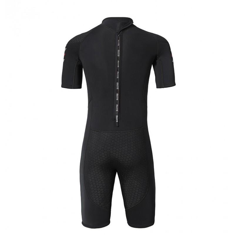 Traje de neopreno de 3 mm para hombre y mujer, manga corta, pantalones, buceo, surf, snorkel, protector térmico contra rozaduras