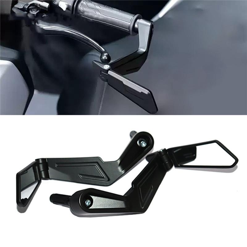 A51K-Motorcycle Rear View Mirror Handlebar Adjustable Angle Rearview Mirror For Motorbike Grip Control Safety Driving