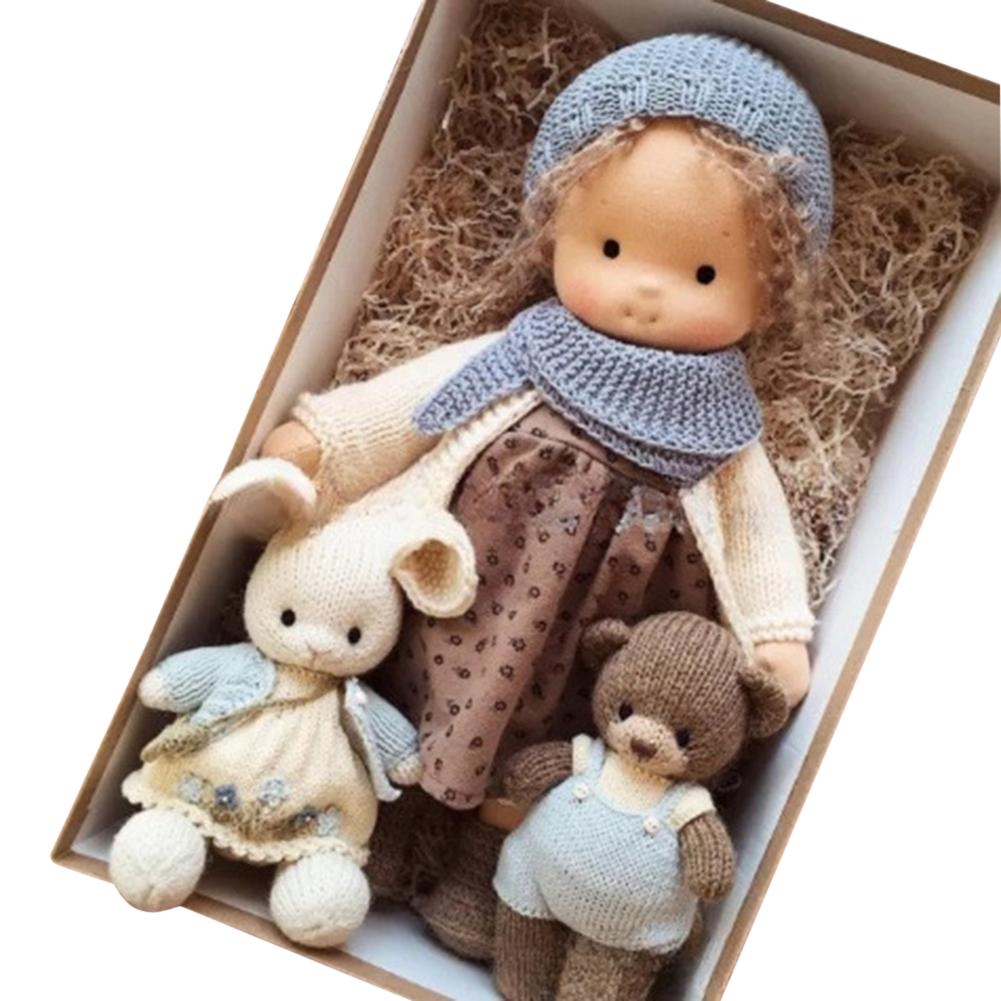 Mini Christmas Thumb Dolls Cute Handmade Dolls Unique Gift Sleeping Cuddle Buddy Doll Toy for Kids Children Lovely Birthday Gift