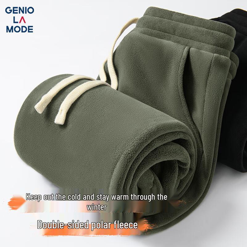 

GENIOLAMODE Мужские повседневные брюки-джоггеры из плотного флиса с подкладкой 2XL