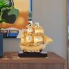 Sailing Boat Figurine Ship Sculpture Resin Housewarming Gift Decorative Ornament Sailboat