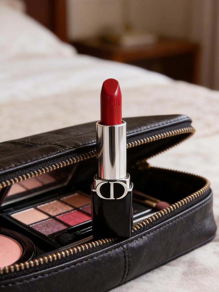Dior Rossetto Rouge Dior 720 1,5 g Mini | Finish Satinato Rosso-Marrone Pasta di Fagioli Morbida | Perfetto per l'Uso Quotidiano e gli Appuntamenti