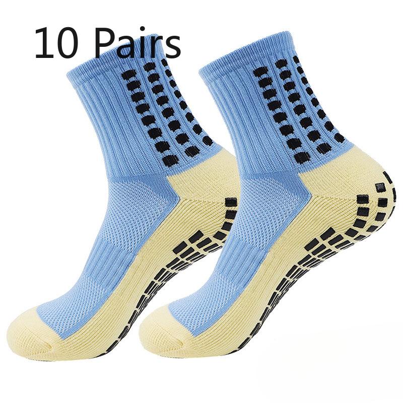 10 Pairs of Men's Spring and Autumn Running Basketball Football Sports Towel Bottom Non Slip Tube Socks